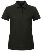 B306F: Womens Piqu Polo Shirt Womens Polos B&C Black XS