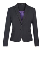 Calvi Women's Slim Fit Suit Jacket Ladies Suit Jacket Brook Taverner Charcoal 4 Regular