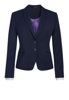 Calvi Women's Slim Fit Suit Jacket Ladies Suit Jacket Brook Taverner Navy 4 Regular