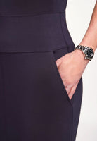 Celeste Women's Jersey Stretch Notch Neck Dress Dresses Brook Taverner