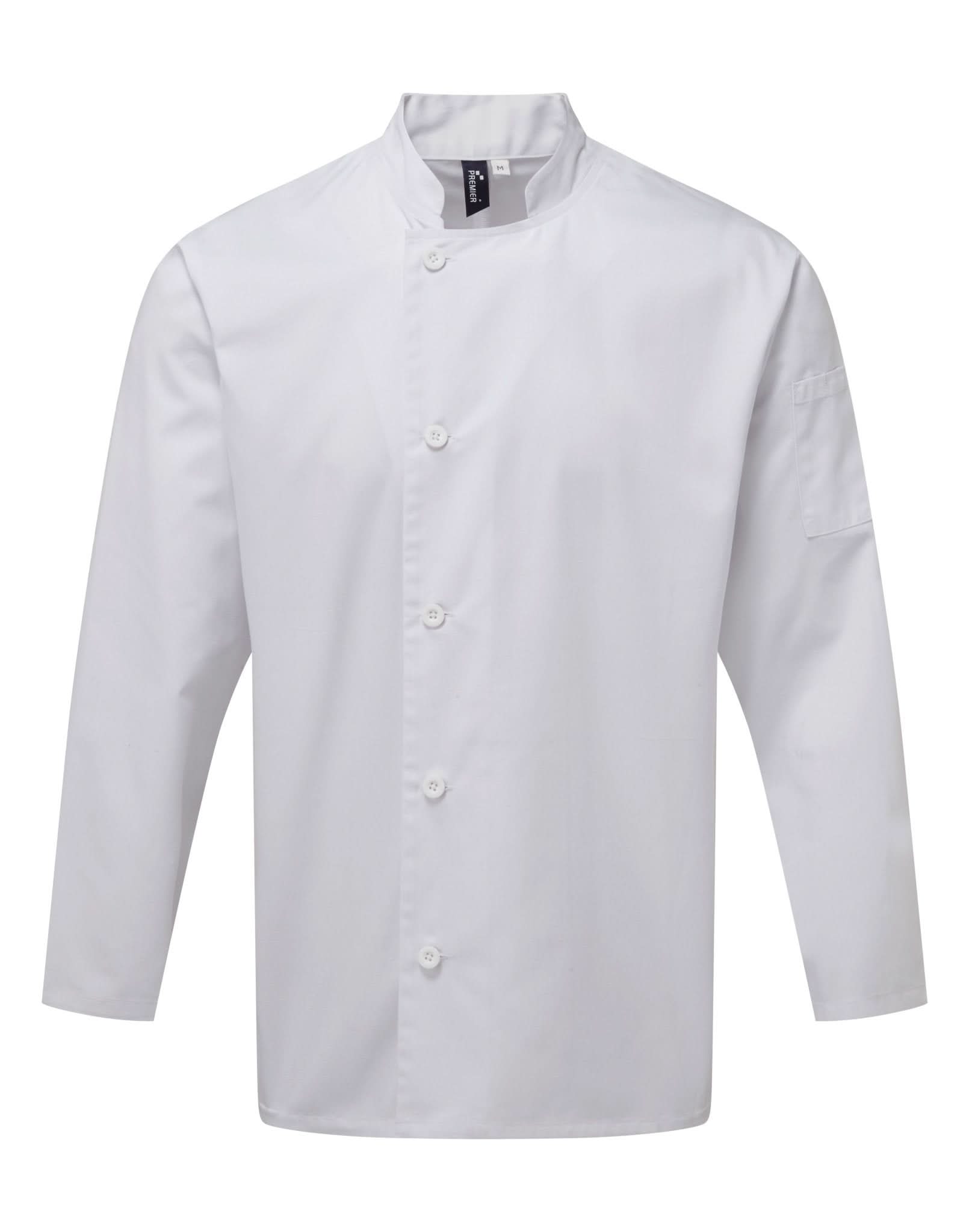PR901: Chefs Long Sleeve Jacket Chefs Jacket Premier White XS