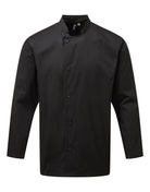 PR901: Chefs Long Sleeve Jacket Chefs Jacket Premier Black XS