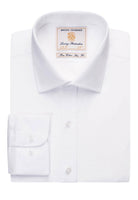 Chelsea Mens Slim Fit Cotton Shirt Mens Long Sleeve Shirts Brook Taverner White 14.5"