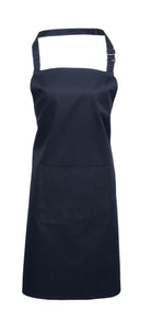 Colours Bib Apron - with Pocket Aprons Premier Navy 