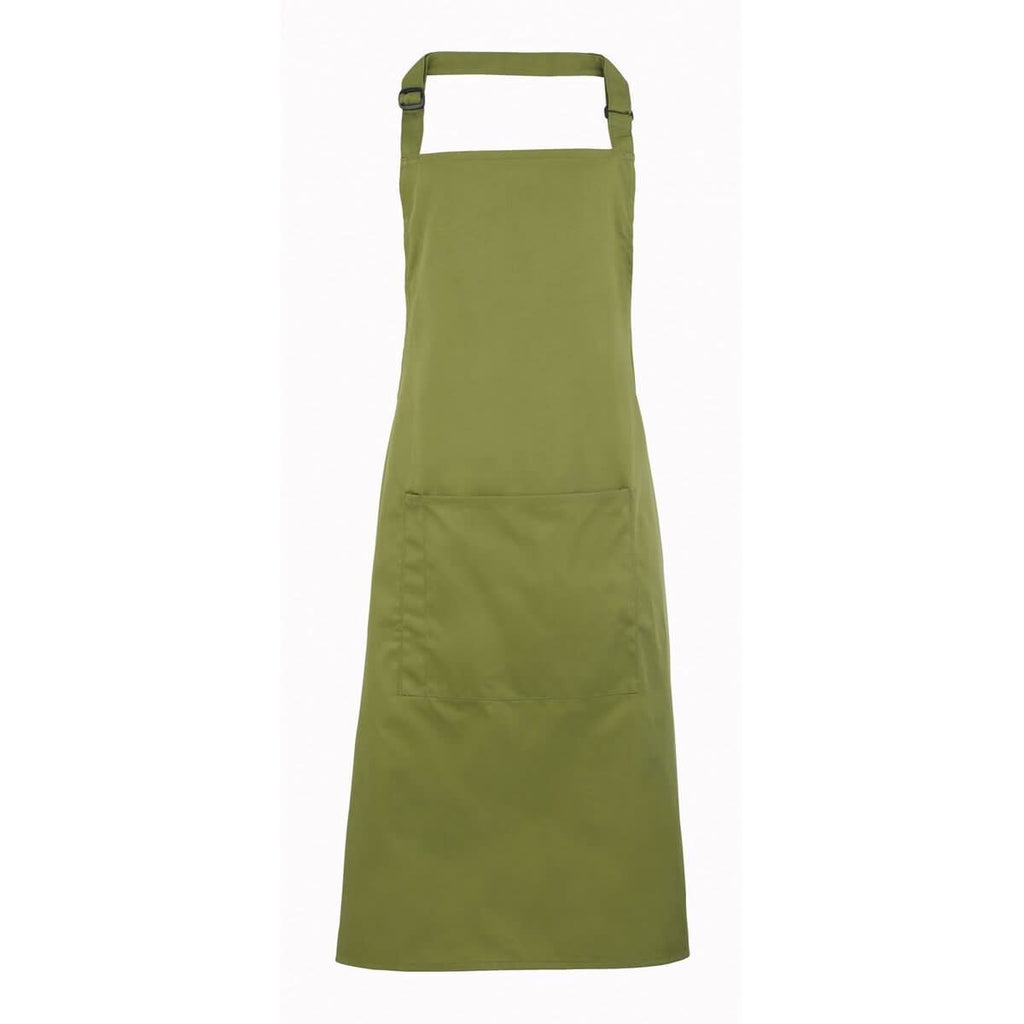 Colours Bib Apron - with Pocket Aprons Premier Oasis Green 