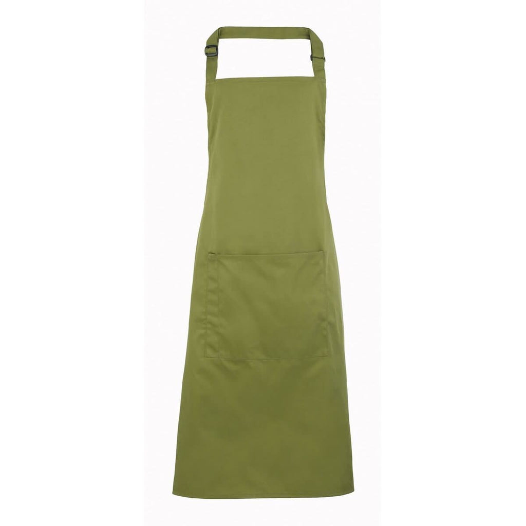 Colours Bib Apron - with Pocket Aprons Premier Oasis Green 