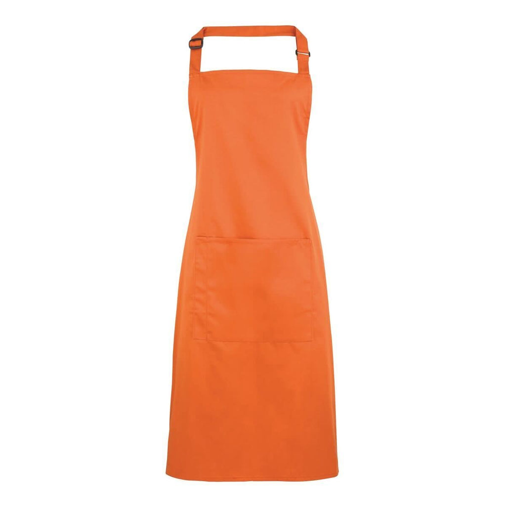 Colours Bib Apron - with Pocket Aprons Premier Terracotta 