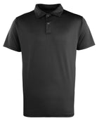 PR6112: Unisex Studded Polo Shirt Hospitality T-Shirts Premier Black XS