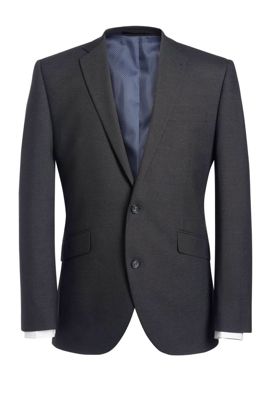 Dijon Tailored Fit Mens Suit Jacket Mens Suit Jacket Brook Taverner Charcoal 34" Regular