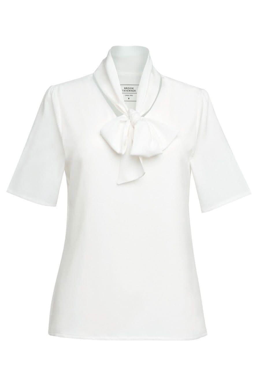 Flavia Ladies Tie Neck Blouse Blouses Brook Taverner