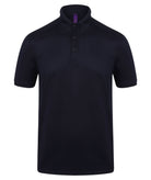 HB460: Mens Slim Fit Stretch Wicking Polo Mens Polos Henbury Oxford Navy XS