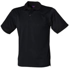 HB475: Coolplus Mens Polo Shirt Mens Polos Henbury Black XS