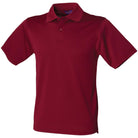 HB475: Coolplus Mens Polo Shirt Mens Polos Henbury Burgundy XS
