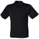 HB475: Coolplus Mens Polo Shirt Mens Polos Henbury Black XS