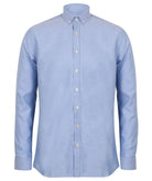 HB512: Modern Mens Long Sleeve Oxford Shirt Mens Long Sleeve Shirts Henbury