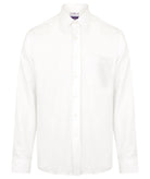 HB590: Men Long Sleeve Wicking Shirt Mens Long Sleeve Shirts Henbury White S