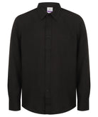 HB590: Men Long Sleeve Wicking Shirt Mens Long Sleeve Shirts Henbury Black S