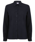 HB591: Ladies Long Sleeve Wicking Shirt Womens Long Sleeve Shirts Henbury Navy XS