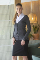 HB732: Ladies Button-up V-Neck Cardigan Womens Knitwear Henbury
