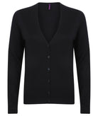 HB726: Ladies V-Neck Cardigan Womens Knitwear Henbury