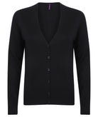 HB726: Ladies V-Neck Cardigan Womens Knitwear Henbury