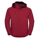 J510M: Hydraplus Mens Outdoor Jacket Mens Coats Russell Classic Red XS