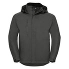 J510M: Hydraplus Mens Outdoor Jacket Mens Coats Russell Titanium XS