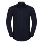 J922M: Mens Tailored Oxford Shirt Mens Long Sleeve Shirts Russell Collection