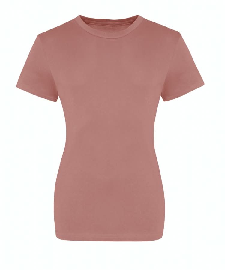 JT10F: Womens 100 Cotton T-Shirt Womens T-Shirts AWDis Just T's Dusty Pink XS