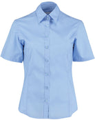 K742F: Ladies Short Sleeve Shirt Womens Short Sleeve Shirts Kustom Kit Light Blue 6