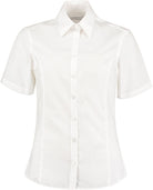 K742F: Ladies Short Sleeve Shirt Womens Short Sleeve Shirts Kustom Kit White 6