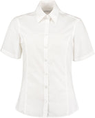 K742F: Ladies Short Sleeve Shirt Womens Short Sleeve Shirts Kustom Kit White 6