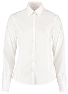 K743F: Ladies Long Sleeve Shirt Womens Long Sleeve Shirts Kustom Kit White 6