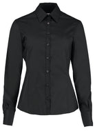 K743F: Ladies Long Sleeve Shirt Womens Long Sleeve Shirts Kustom Kit Black 6