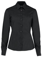 K743F: Ladies Long Sleeve Shirt Womens Long Sleeve Shirts Kustom Kit Black 6