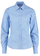 K743F: Ladies Long Sleeve Shirt Womens Long Sleeve Shirts Kustom Kit Light Blue 6