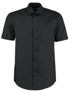 KK102: Mens Short Sleeve Shirt Mens Short Sleeve Shirts Kustom Kit Black 14.5"