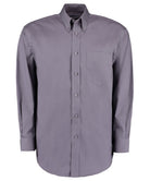 KK105: Mens Long Sleeve Oxford Shirt Mens Long Sleeve Shirts Kustom Kit Charcoal 14