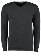 KK352: Arundel Mens V-Neck Sweater Mens Knitwear Kustom Kit Graphite 2XS
