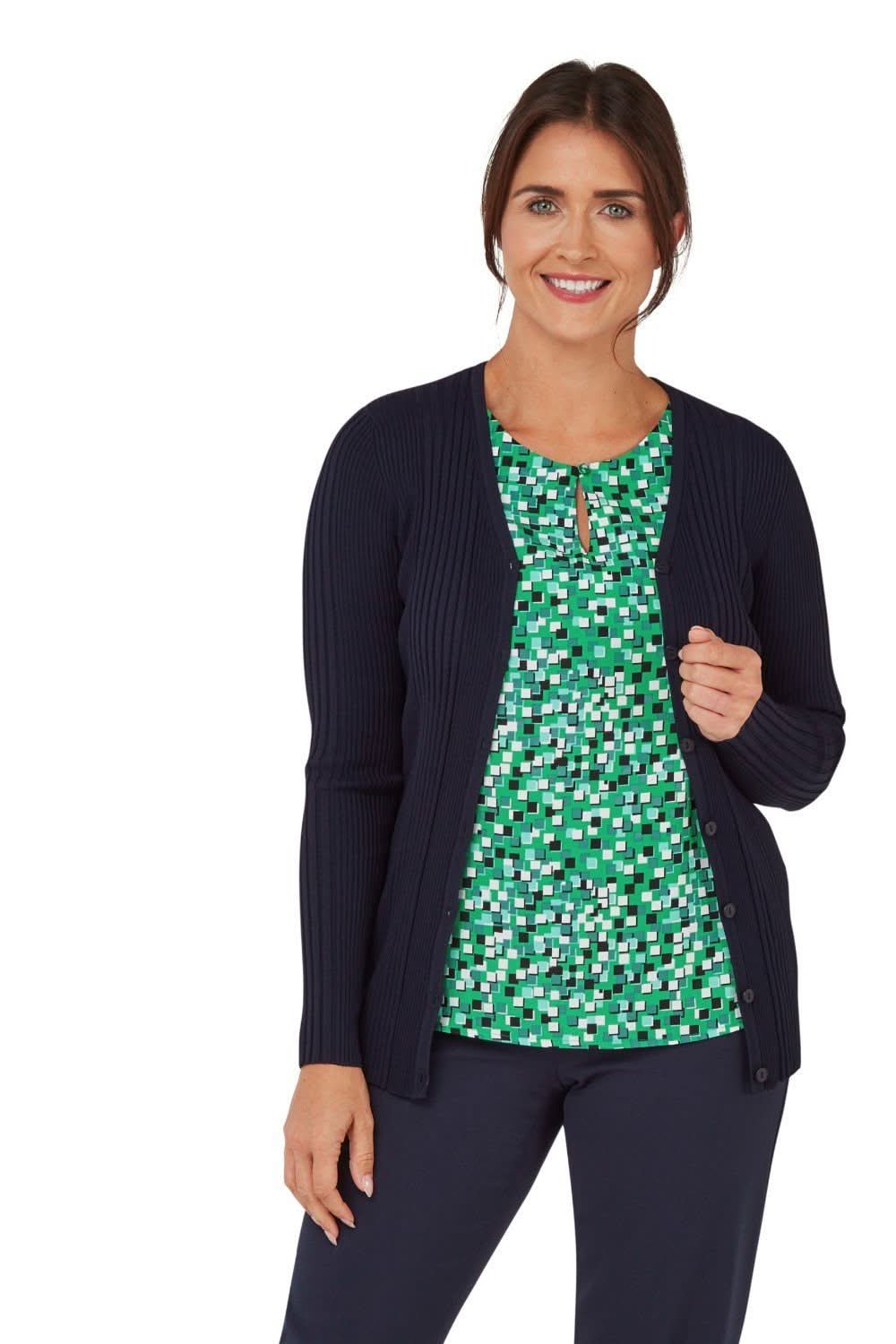 Kristin Ladies V-Neck Cardigan Womens Knitwear Vortex Designs