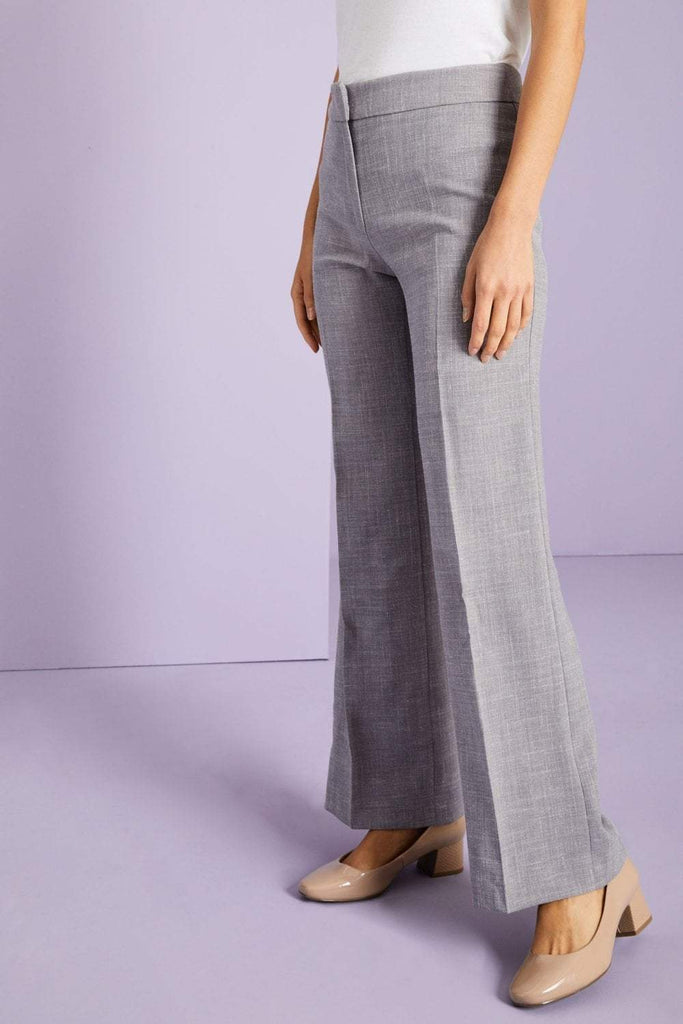 Linen Blend Straight Leg Trousers - The Staff Uniform Company