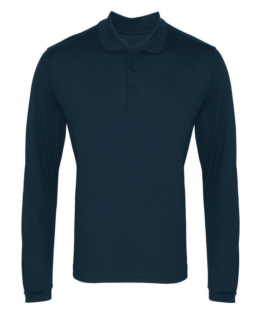 Long Sleeve Coolchecker Pique Polo - The Staff Uniform Company