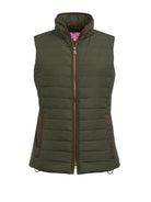 Madison Quilted Women's Gilet Womens Bodywarmers Brook Taverner Olive XS