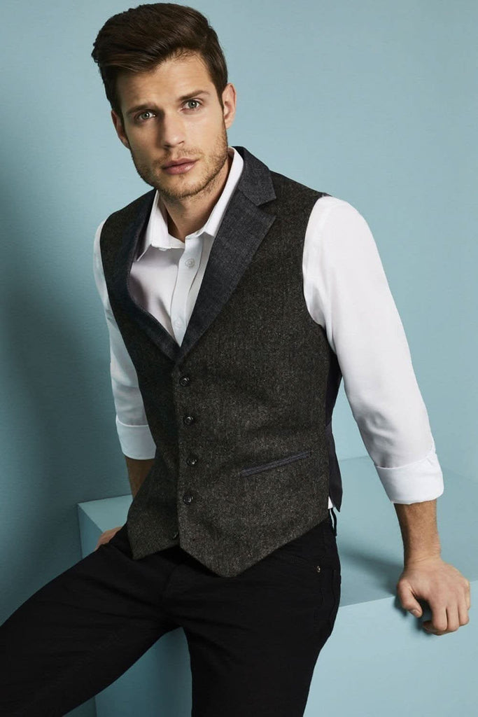 Mens Tweed Waistcoat - The Staff Uniform Company