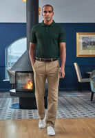 Miami Slim Fit Bright Mens Chino Mens Chinos Brook Taverner Beige 28" Short