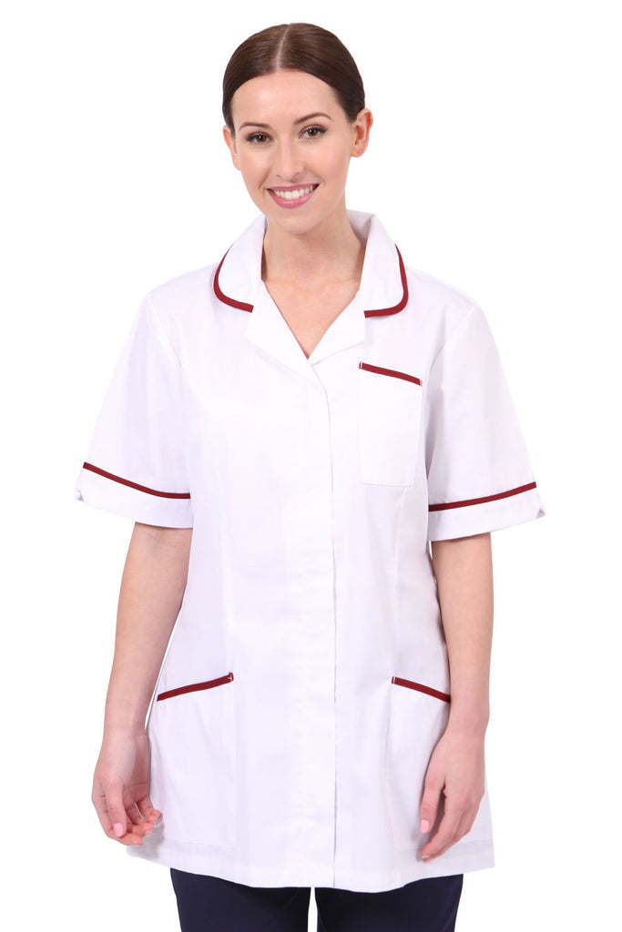 NCLT - Round Collar Tunic (Whites) - The Staff Uniform Company