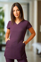 Nina V-Neck Beauty Tunic Beauty Tunics La Beeby Plum 6