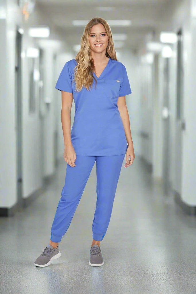 Nova (1 Pocket) Simki Scrub Top - The Staff Uniform Company