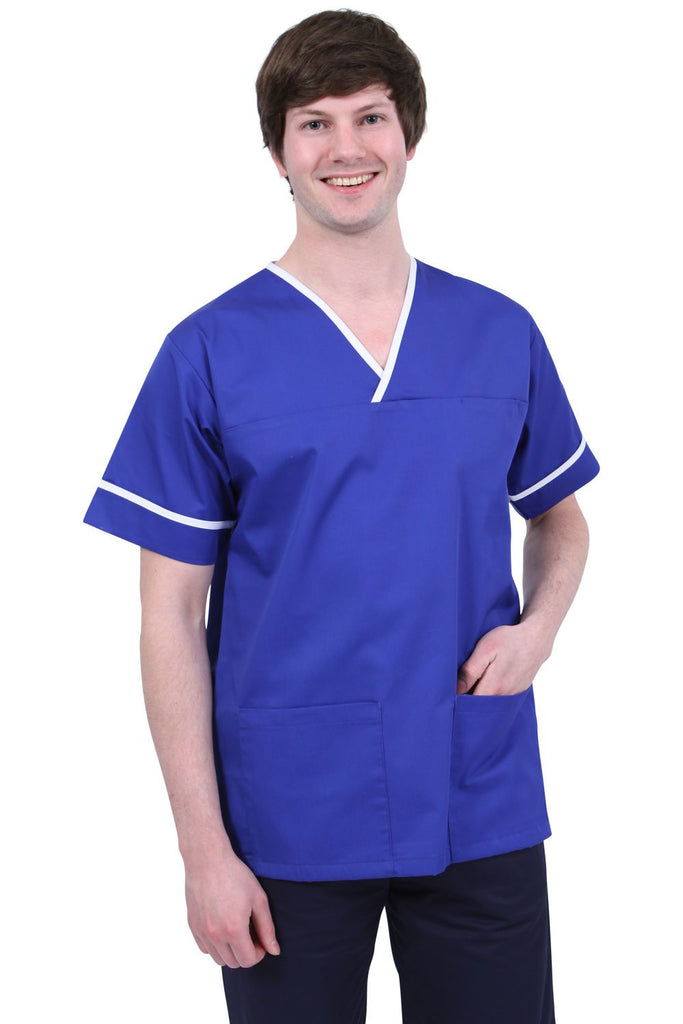 NSTT - Unisex Scrub Tunic (With Trim) - The Staff Uniform Company