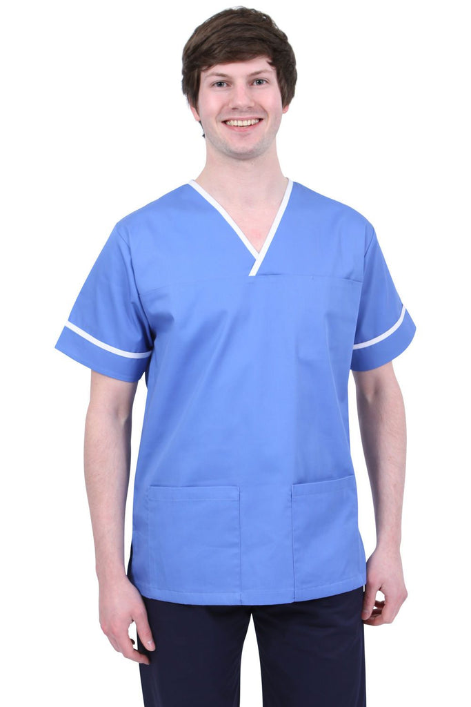 NSTT - Unisex Scrub Tunic (With Trim) - The Staff Uniform Company